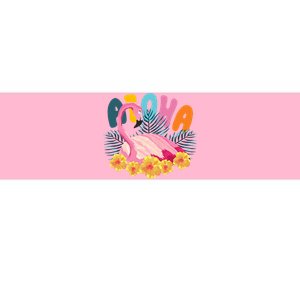 Aloha Flamingo Tropical Bumper Sticker