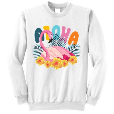 Aloha Flamingo Tropical Sweatshirt