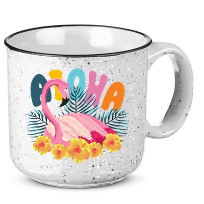 Aloha Flamingo Tropical 15oz Campfire Ceramic Mug