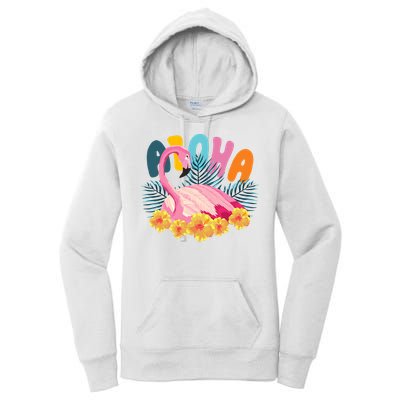 Aloha Flamingo Tropical Women's Pullover Hoodie