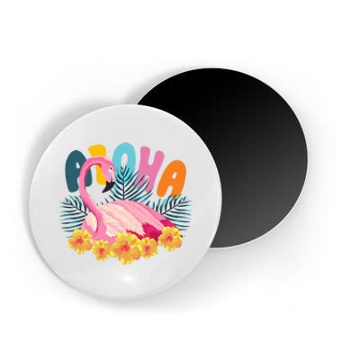 Aloha Flamingo Tropical Magnet