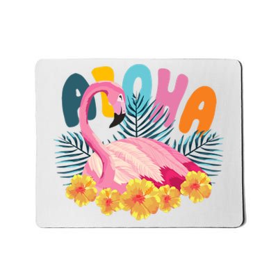 Aloha Flamingo Tropical Mousepad