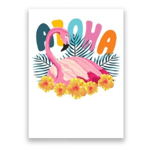 Aloha Flamingo Tropical Poster