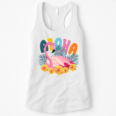 Aloha Flamingo Tropical Womens Tank Top
