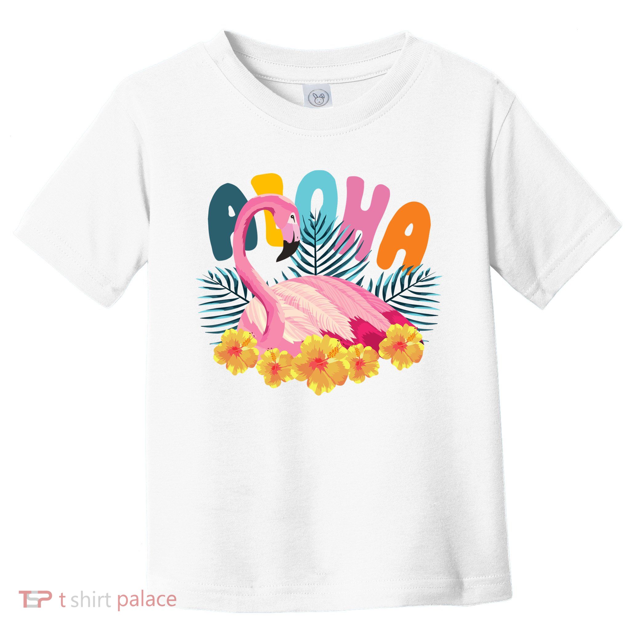 Aloha Flamingo Tropical Toddler T-Shirt