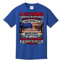 American Flag Thank You Veterans Proud Veteran Kids T-Shirt