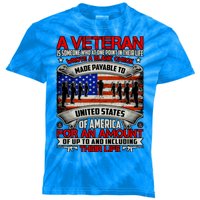 American Flag Thank You Veterans Proud Veteran Kids Tie-Dye T-Shirt