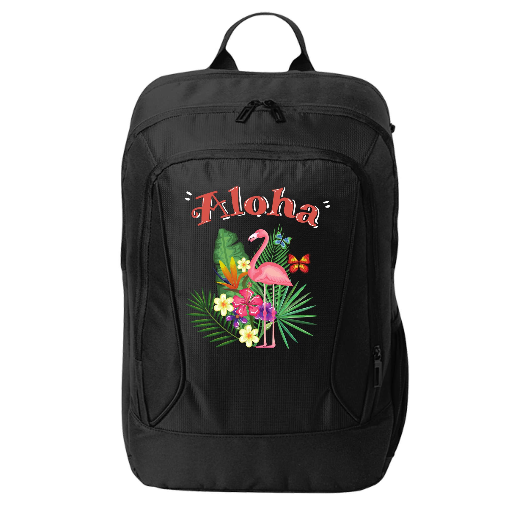 Aloha Flamingo Tropical City Backpack