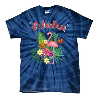 Aloha Flamingo Tropical Tie-Dye T-Shirt