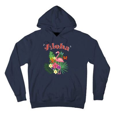 Aloha Flamingo Tropical Tall Hoodie