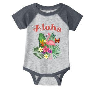 Aloha Flamingo Tropical Infant Baby Jersey Bodysuit