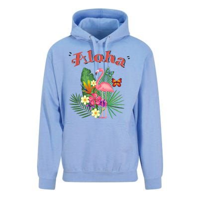 Aloha Flamingo Tropical Unisex Surf Hoodie