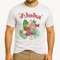 Aloha Flamingo Tropical Cooling Performance Crew T-Shirt