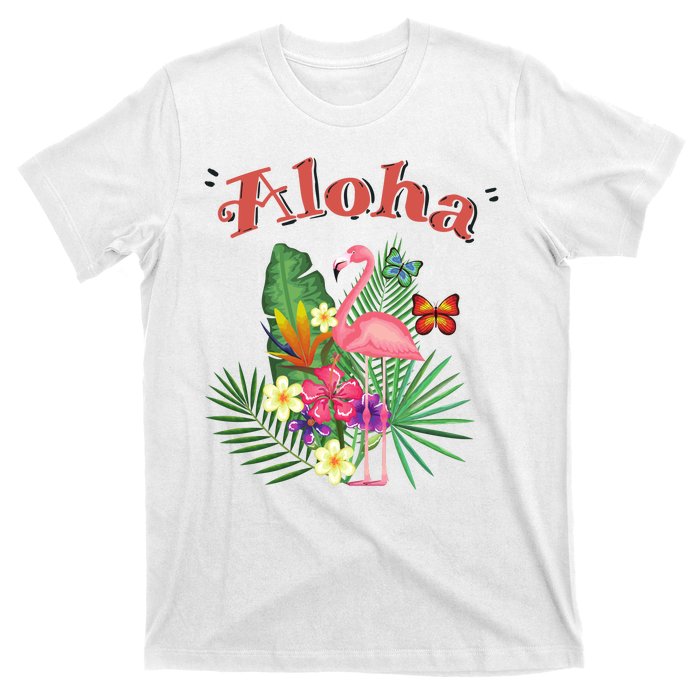 Aloha Flamingo Tropical T-Shirt