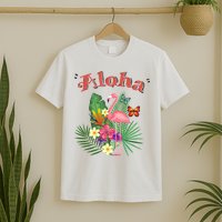 Aloha Flamingo Tropical T-Shirt