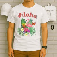 Aloha Flamingo Tropical T-Shirt