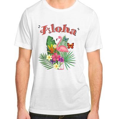 Aloha Flamingo Tropical Adult ChromaSoft Performance T-Shirt