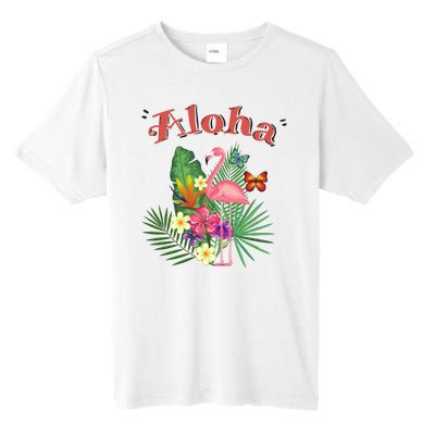 Aloha Flamingo Tropical Tall Fusion ChromaSoft Performance T-Shirt