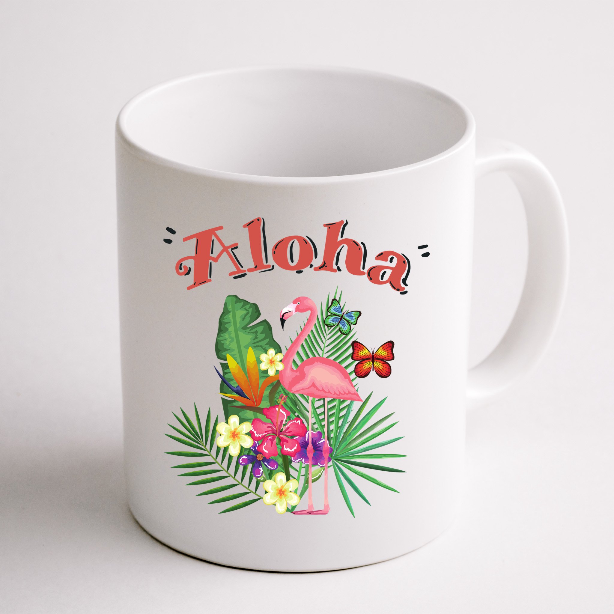 Aloha Flamingo Tropical Mug