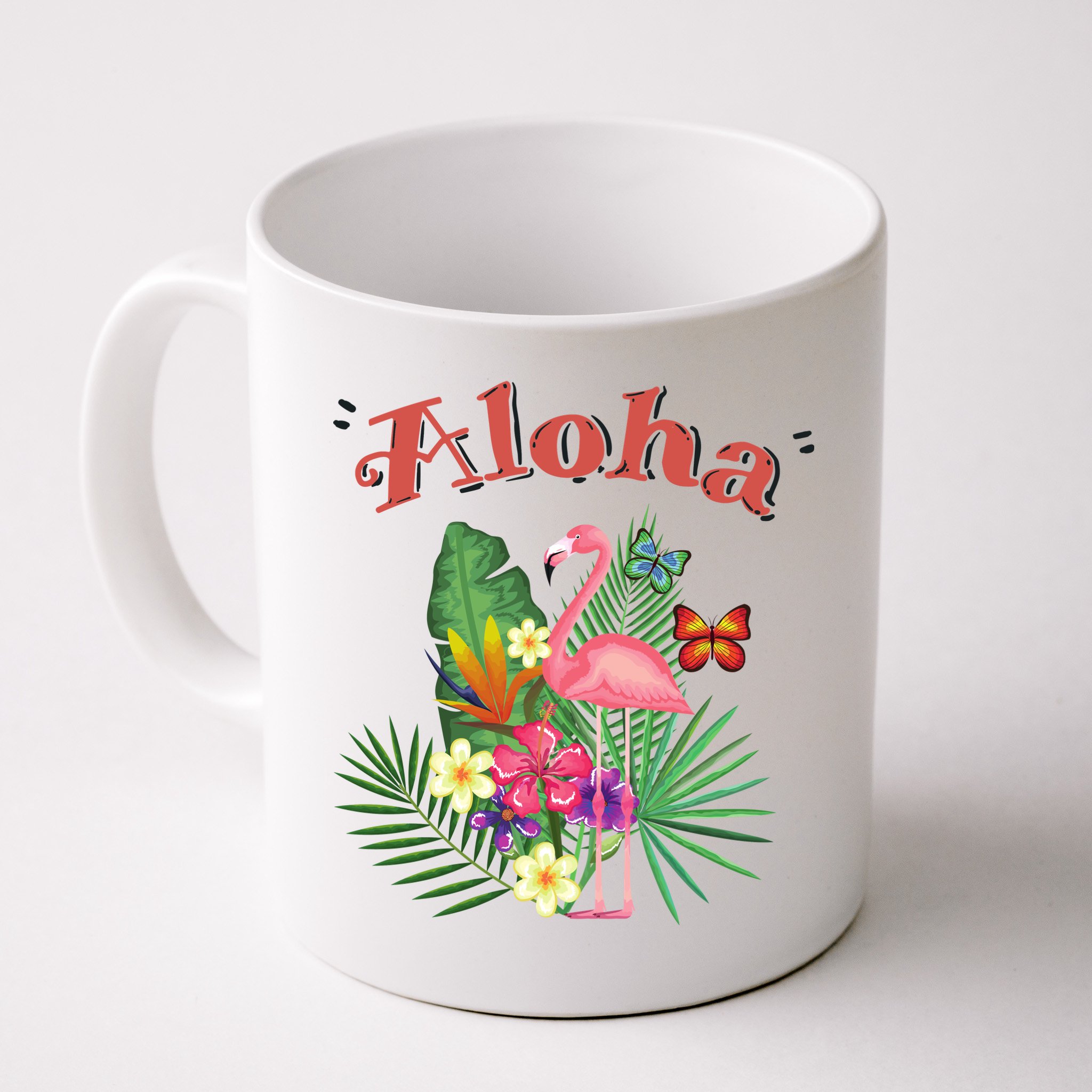 Aloha Flamingo Tropical Mug