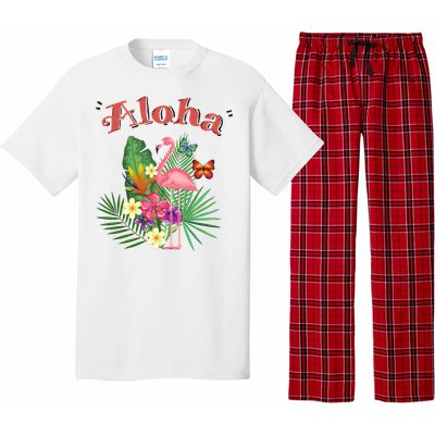 Aloha Flamingo Tropical Pajama Set