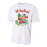 Aloha Flamingo Tropical Performance Sprint T-Shirt