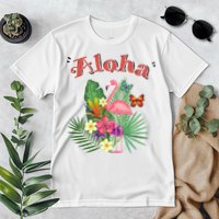 Aloha Flamingo Tropical Premium T-Shirt