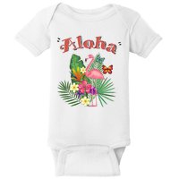 Aloha Flamingo Tropical Baby Bodysuit