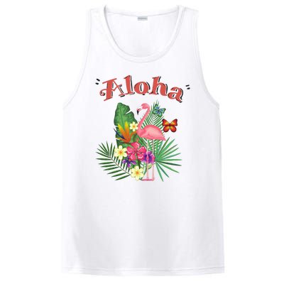 Aloha Flamingo Tropical PosiCharge Competitor Tank