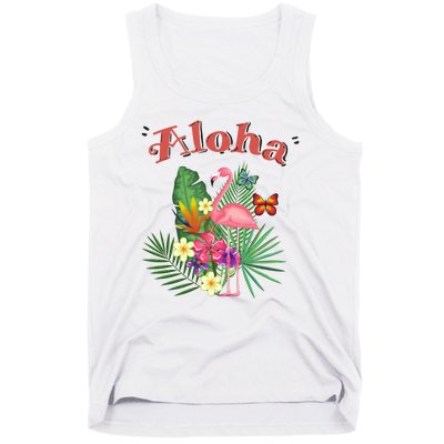 Aloha Flamingo Tropical Tank Top