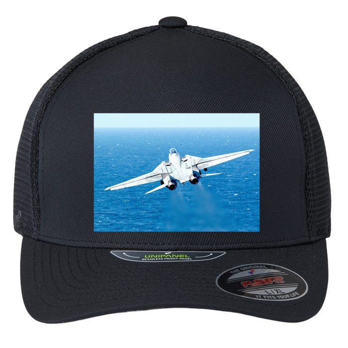 An F14d Tomcat From The Tomcatters Of Fighter Squadron Three One (Vf 31) Flexfit Unipanel Trucker Cap