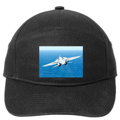 An F14d Tomcat From The Tomcatters Of Fighter Squadron Three One (Vf 31) 7-Panel Snapback Hat