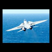 An F14d Tomcat From The Tomcatters Of Fighter Squadron Three One (Vf 31) Drawstring Bag