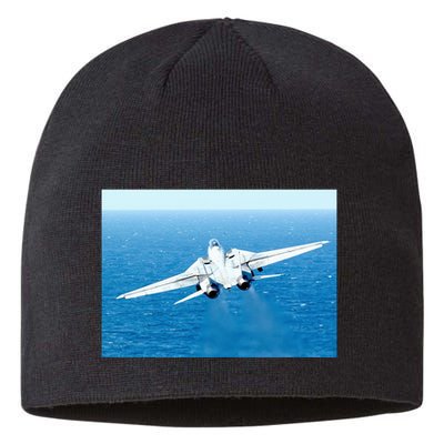 An F14d Tomcat From The Tomcatters Of Fighter Squadron Three One (Vf 31) Sustainable Beanie