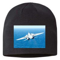 An F14d Tomcat From The Tomcatters Of Fighter Squadron Three One (Vf 31) Sustainable Beanie