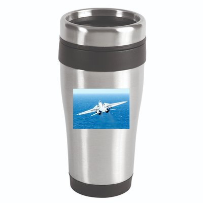 An F14d Tomcat From The Tomcatters Of Fighter Squadron Three One (Vf 31) 16oz Travel Tumbler