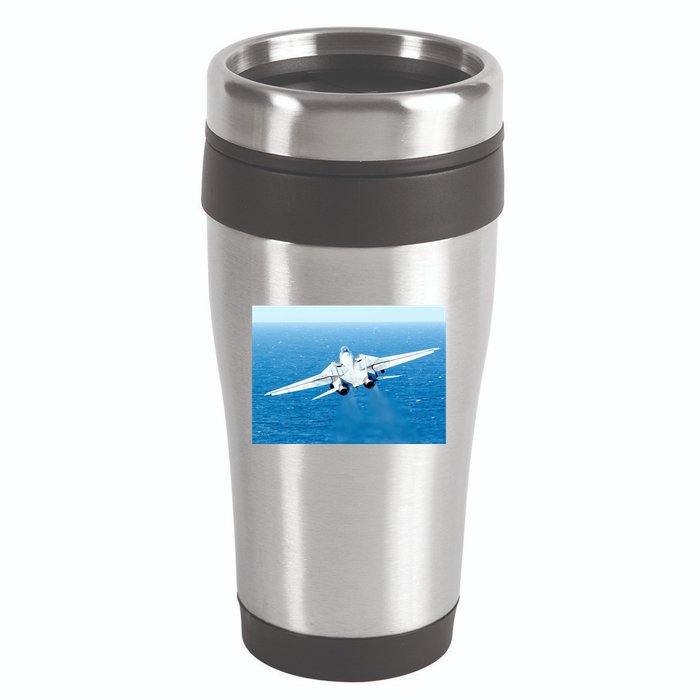 An F14d Tomcat From The Tomcatters Of Fighter Squadron Three One (Vf 31) 16oz Travel Tumbler