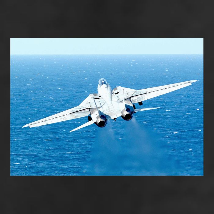 An F14d Tomcat From The Tomcatters Of Fighter Squadron Three One (Vf 31) 25L Jumbo Tote