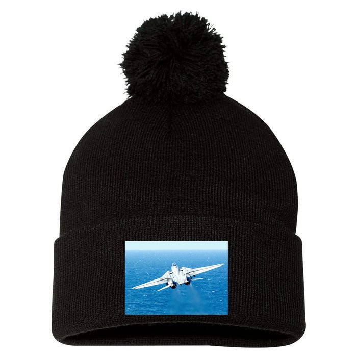 An F14d Tomcat From The Tomcatters Of Fighter Squadron Three One (Vf 31) Pom Pom 12in Knit Beanie