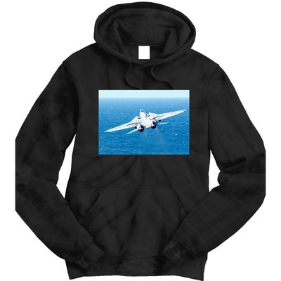 An F14d Tomcat From The Tomcatters Of Fighter Squadron Three One (Vf 31) Tie Dye Hoodie