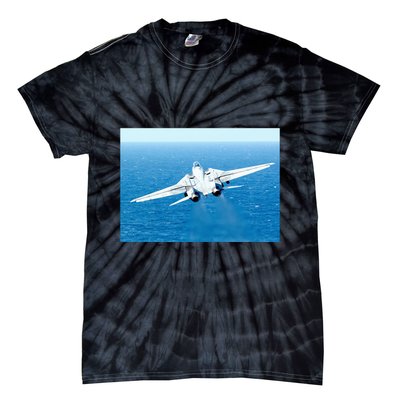 An F14d Tomcat From The Tomcatters Of Fighter Squadron Three One (Vf 31) Tie-Dye T-Shirt