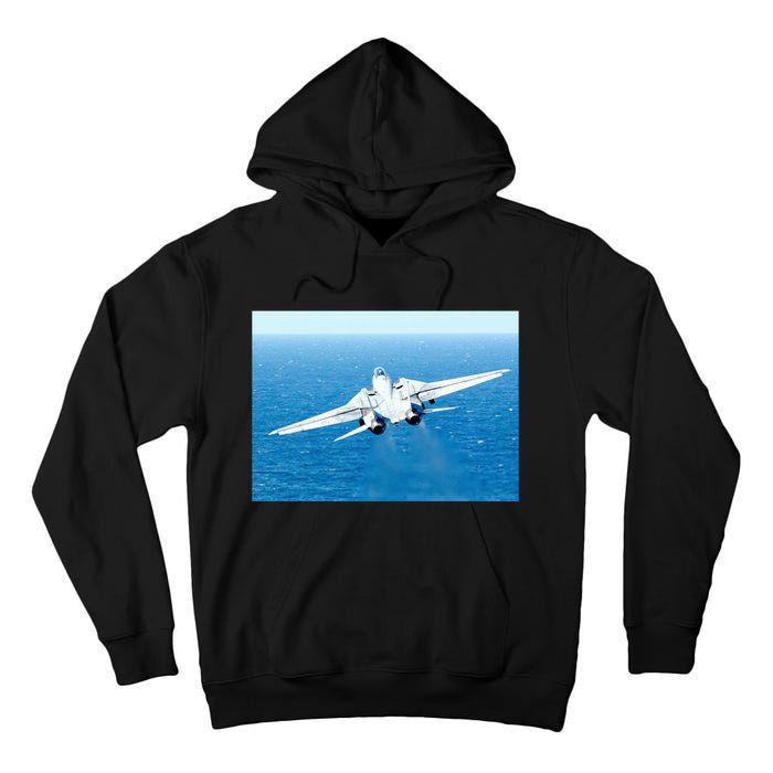 An F14d Tomcat From The Tomcatters Of Fighter Squadron Three One (Vf 31) Tall Hoodie