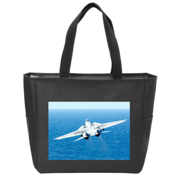 An F14d Tomcat From The Tomcatters Of Fighter Squadron Three One (Vf 31) Zip Tote Bag