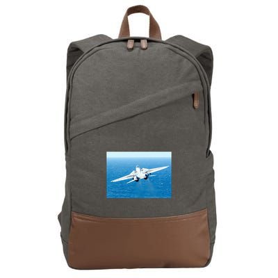 An F14d Tomcat From The Tomcatters Of Fighter Squadron Three One (Vf 31) Cotton Canvas Backpack