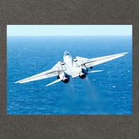 An F14d Tomcat From The Tomcatters Of Fighter Squadron Three One (Vf 31) Cotton Canvas Backpack