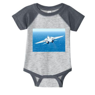 An F14d Tomcat From The Tomcatters Of Fighter Squadron Three One (Vf 31) Infant Baby Jersey Bodysuit