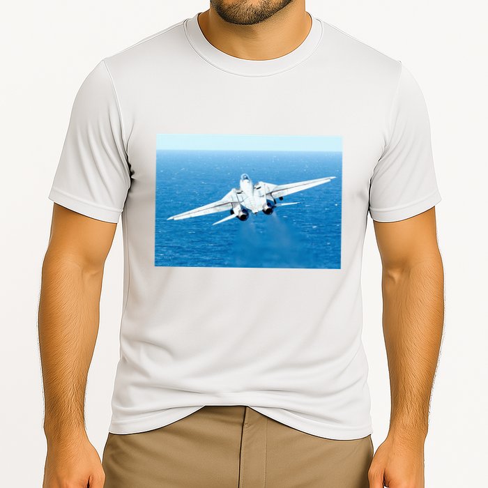An F14d Tomcat From The Tomcatters Of Fighter Squadron Three One (Vf 31) Performance Shirt