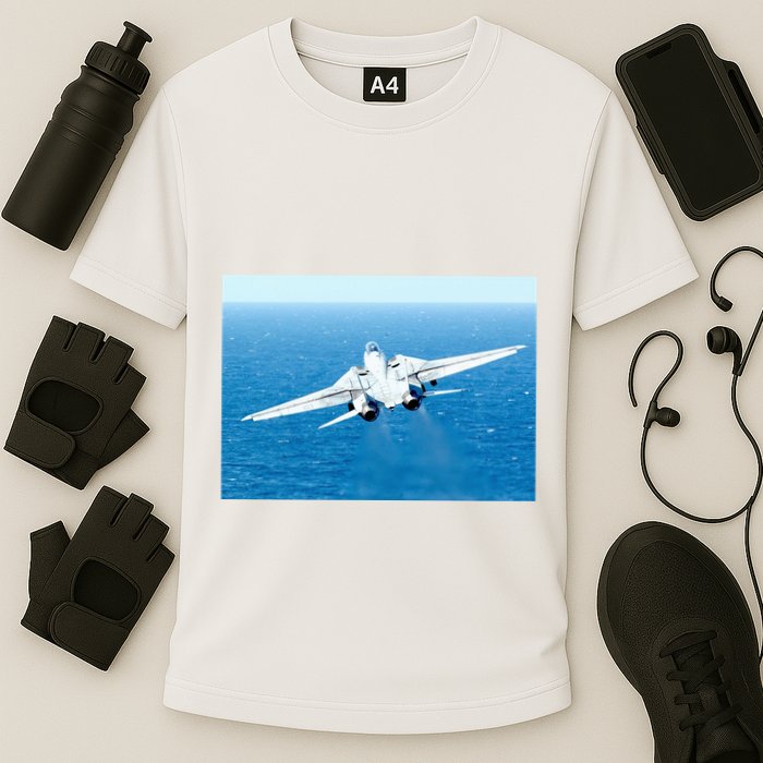 An F14d Tomcat From The Tomcatters Of Fighter Squadron Three One (Vf 31) Performance Shirt
