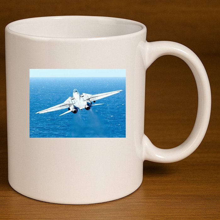 An F14d Tomcat From The Tomcatters Of Fighter Squadron Three One (Vf 31) 11oz C Handle Ceramic Mug