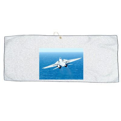 An F14d Tomcat From The Tomcatters Of Fighter Squadron Three One (Vf 31) Large Microfiber Waffle Golf Towel
